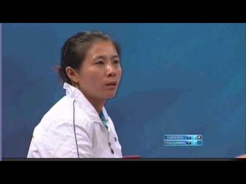 Cheng Meng Zhu Yuling play Feng Tianwei Elizabeta Samara China vs World