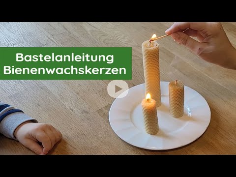 Adventfenster schauen - Bastelanleitung Bienenwachskerzen