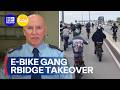 Youth E Bike Riders Swarm Sydney Harbour Bridge Roads 9 News Australia