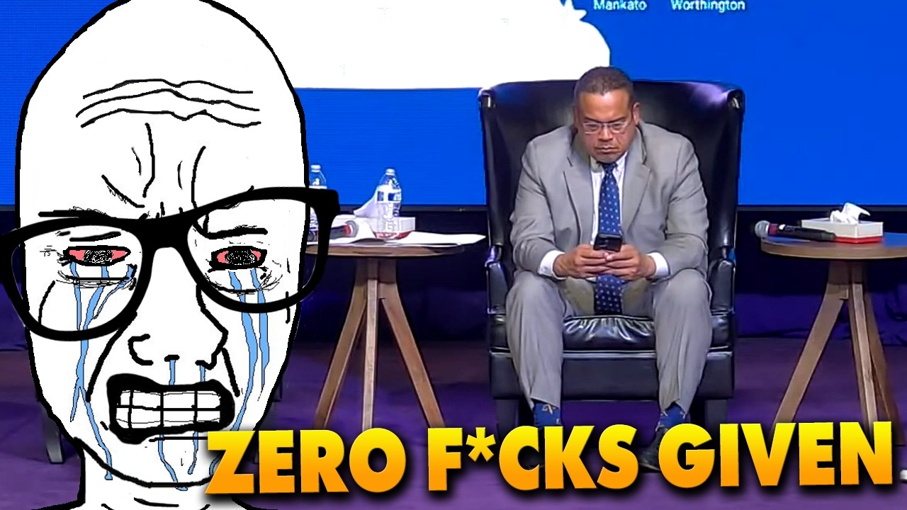 Minnesota AG Keith Ellison SCOLDED for being on his phone while a voter LITERALLY CRIES about ICE