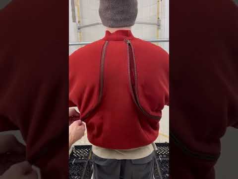 1980s Issey Miyake Burnt Orange Dual Backzip Bomber