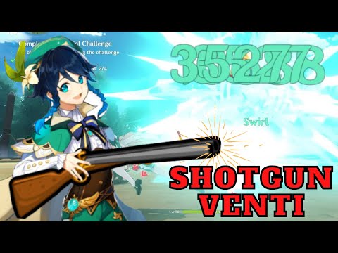 Genshin Impact - Contending Tide Venti "Shotgun" Solo | Welcome To Easy Mode