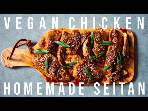 MEATIEST VEGAN CHICKEN TERIYAKI | How To Make Seitan From Flour