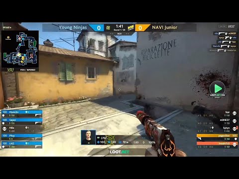 NAVI Junior vs Young Ninjas !! YOU LOSE YOU OUT!!  CSGO LOOT BET   HIGHLIGHTS !!!