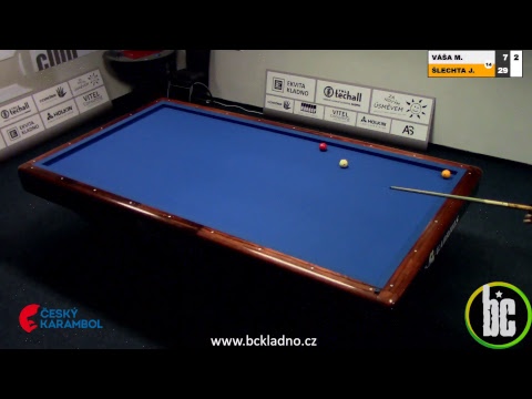 Czech 3-cushion league D2 - 2nd round - Váša vs. Šlechta