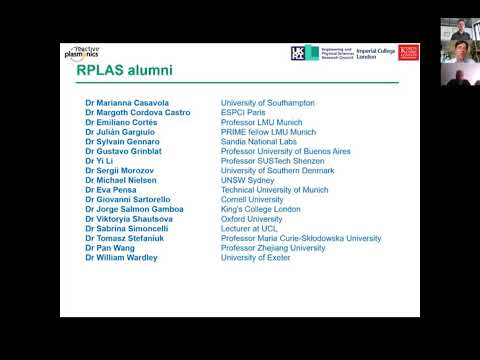 Reactive Plasmonics Final Project Meeting @ the  London Plasmonics Forum 2021  A Zayats & S Maier