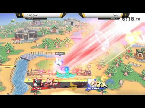 TXS2015 - TLOC Denti (Yoshi) vs Trela (Mewtwo, Dr. Mario) SSB4 Top 8 / Smash for Wii U