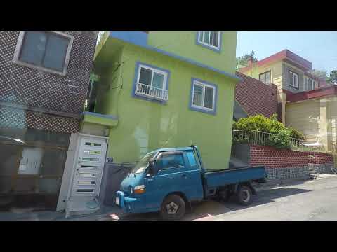 20190511 Busan, Coreia do Sul, Daldongnae, Anchang Village, Anchanmaeul, Holengimaeul, ônibus Dong-gu nº 1