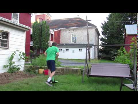 Highest Pogo Stick Jump Ever!