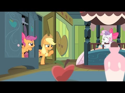 Scootaloo & Sweetie Belle - You gotta sleep like Apple Bloom! How does she sleep? With sass!