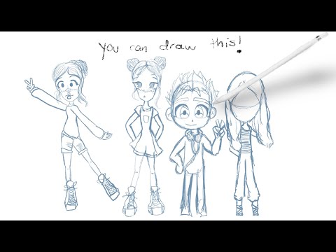 You can draw this!Sketch tutorial in procreate!!