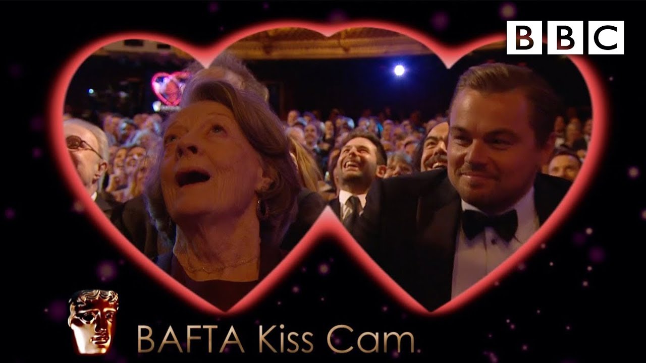 Leonardo DiCaprio and Dame Maggie Smith on Kiss Cam | The British Academy Film Awards 2016 - BBC thumnail