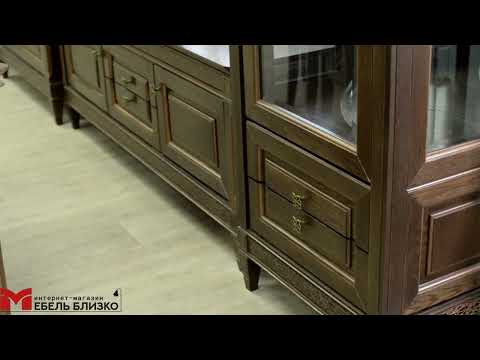 Шкаф ГМ 6401-01 (дуб белый с патиной) Бристоль вариант 3 Шкаф ГМ 6401-01 (дуб белый с патиной) Бристоль вариант 3