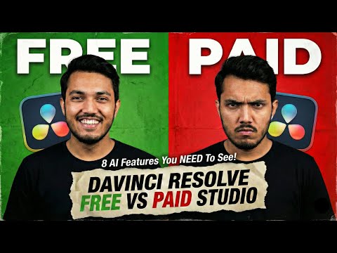 DaVinci Resolve Free vs Paid, 8 Al Features You NEED To See!