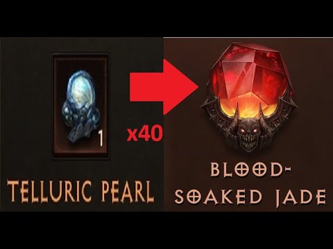 Diablo Immortal 40 Telluric Pearls to craft free 5 star legendary gem.  Must Watch!!