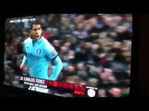 27/10/12 Carlos tevez' amazing goal man city v Swansea