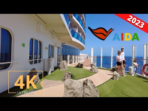 AIDAnova | Full Cruise Ship Tour | Cabin, Outdoor Decks & Restaurants | AIDA onboard Walk 2023