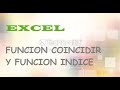 Función indice y coincidir anidadas Excel