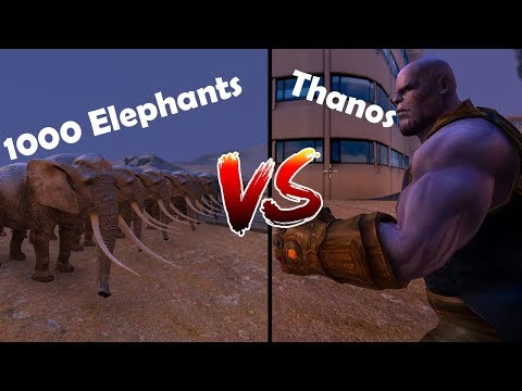 Thanos vs Elephants 1000 (UEBS)