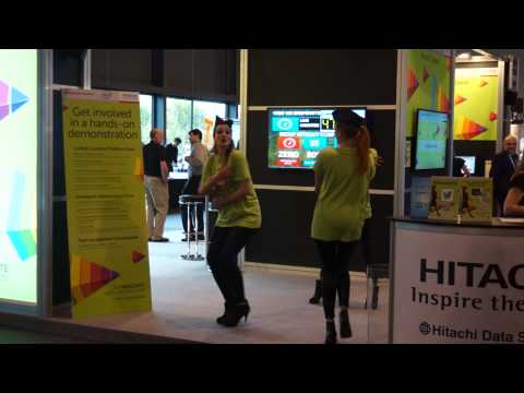Hitachi booth at VMworld 2013 Europe