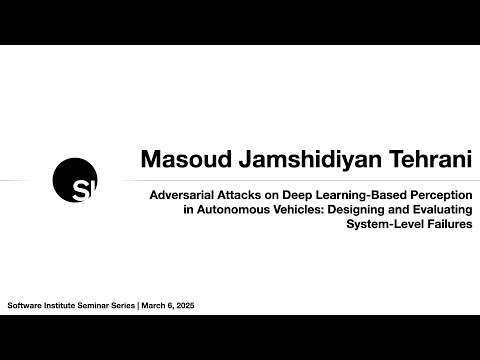 Masoud Jamshidiyan Tehrani // #SISeminarSeries​​ // March 6, 2025