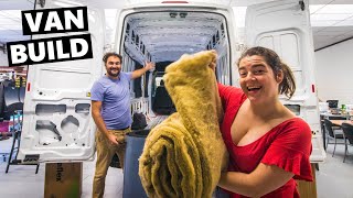 Insulating Our Off-Grid Tiny House (Van Build Start)