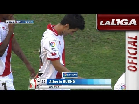 Golazo de Alberto Bueno (1-0) en el Rayo Vallecano - Elche CF - HD