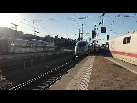 DB ICE 3 (SPRINTER) bei der Einfahrt im Münchner Hauptbahnhof.