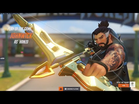 IDDQD HANZO + SOJOURN GAMEPLAY OVERWATCH 2 TOP 500 SEASON 4