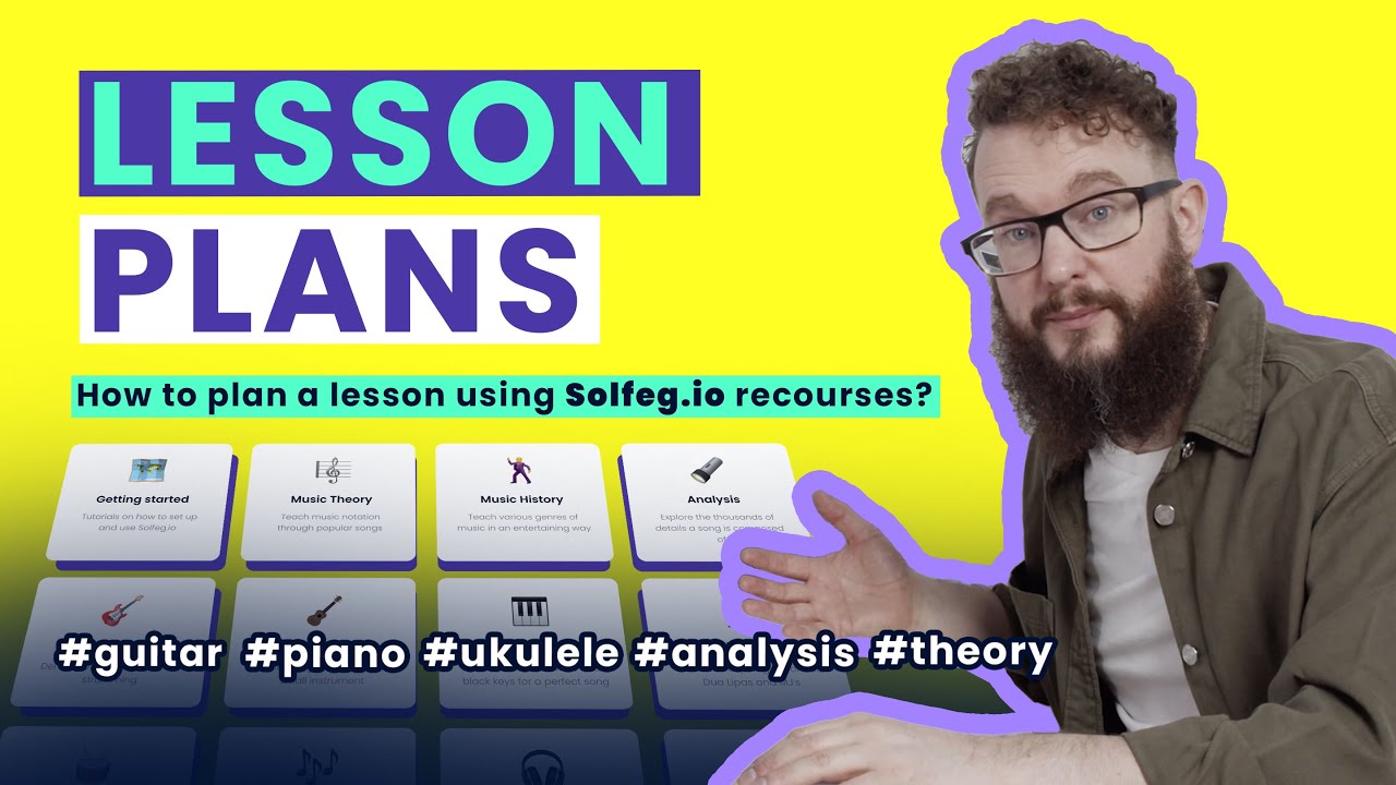 How to plan a lesson using Solfeg.io resources?