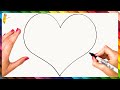 How To Draw A Heart Step By Step Heart Drawing Easy