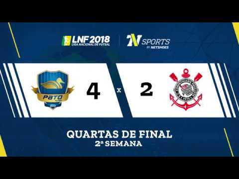 LNF2018 - Pato 4 x 2 Corinthians - Gols - Quartas - Volta