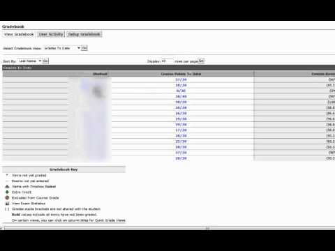 Entering Grades in eCollege