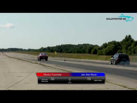 Marko Tuomela - Plymouth Barracuda vs Jan-Are Nursi - BMW 535d. Dragrace @ EDRA nationals 2019