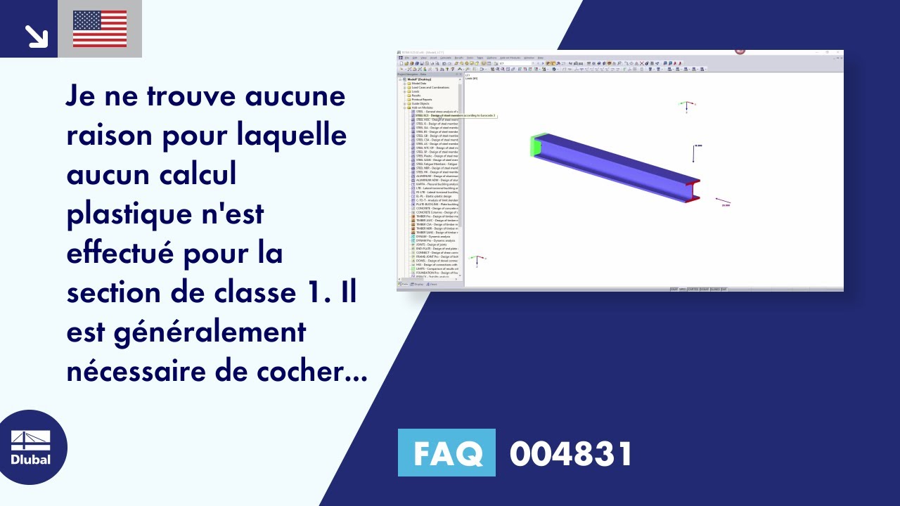 [EN] FAQ 004831 | Je ne trouve aucune raison pour laquelle aucun calcul plastique n&#39;est effectué pour la section...