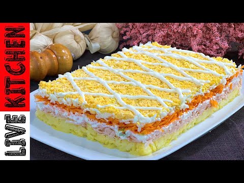 Εύκολη Γιορτινή σαλάτα σε 5' Μια πολύ Νόστιμη συνταγή που θα την φτιάχνετε σε κάθε γιορτινό τραπέζι