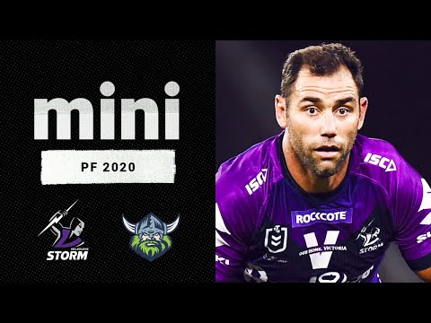 NRL Highlights | Clinical Melbourne | Storm v Raiders Match Mini | Preliminary Final, 2020 | NRL