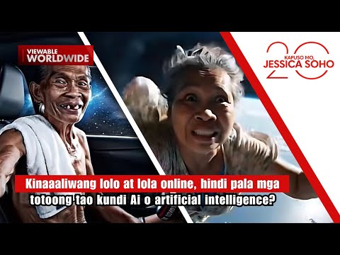 Kinaaaliwang lolo't lola, 'di mga tao kundi AI o Artificial Intelligence?! | Kapuso Mo, Jessica Soho