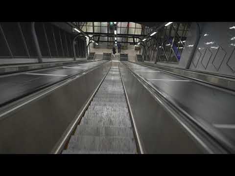 Sweden, Stockholm, Bagarmossen subway station, 1X escalator