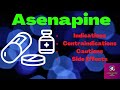 Asenapine Saphris Asenapt 5 10mg Indications Contraindications Caution And Side Effects