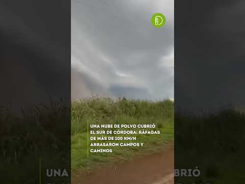 Un temporal de viento extremo azotó el centro del país, dejando imágenes impactantes