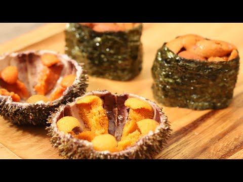 甘くてとろける！ウニの軍艦巻きの作り方 | How to make sea battle ship roll