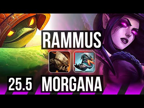 RAMMUS & Miss Fortune vs MORGANA & Jinx (SUP) | KR Master | 25.5