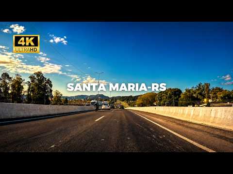 Santa Maria - Rio Grande do Sul: Dirigindo do trevo da Ulbra até o bairro Camobi | 4K Driving POV