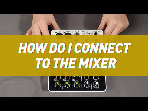 How to connect to D Debra Audio V4 Audio Mixer