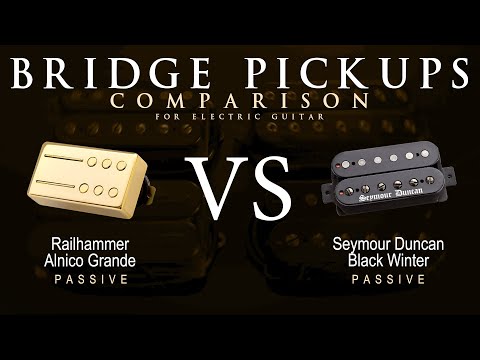 Railhammer ALNICO GRANDE vs Seymour Duncan BLACK WINTER - Bridge Guitar Pickup Comparison Tone Demo
