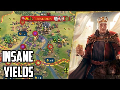 AEDIRN gets INSANE River Yields! - Civ 6 Witcher Mod Spotlight