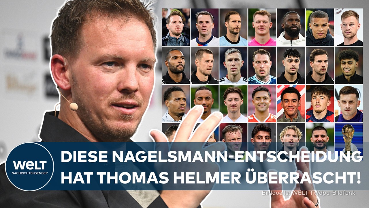 NEUER ZURÜCK IM TOR: Fußball WM 2026 ‒ Nagelsmanns Kader mit einigen Überraschungen
