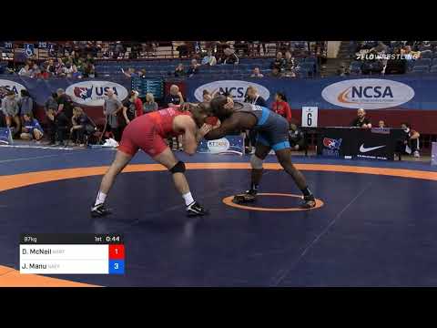 97 Kg Consolation Donald McNeil New England Regional Training Center Bears WC Vs Joshua Manu Navy