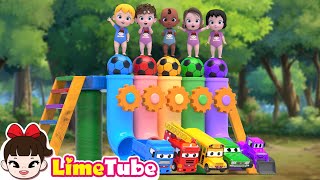 Download lagu Color Balls & Five Little Monkeys Jumping On The Bed | Fun Kids Songs & Learning Colors| LimeAndToys mp3